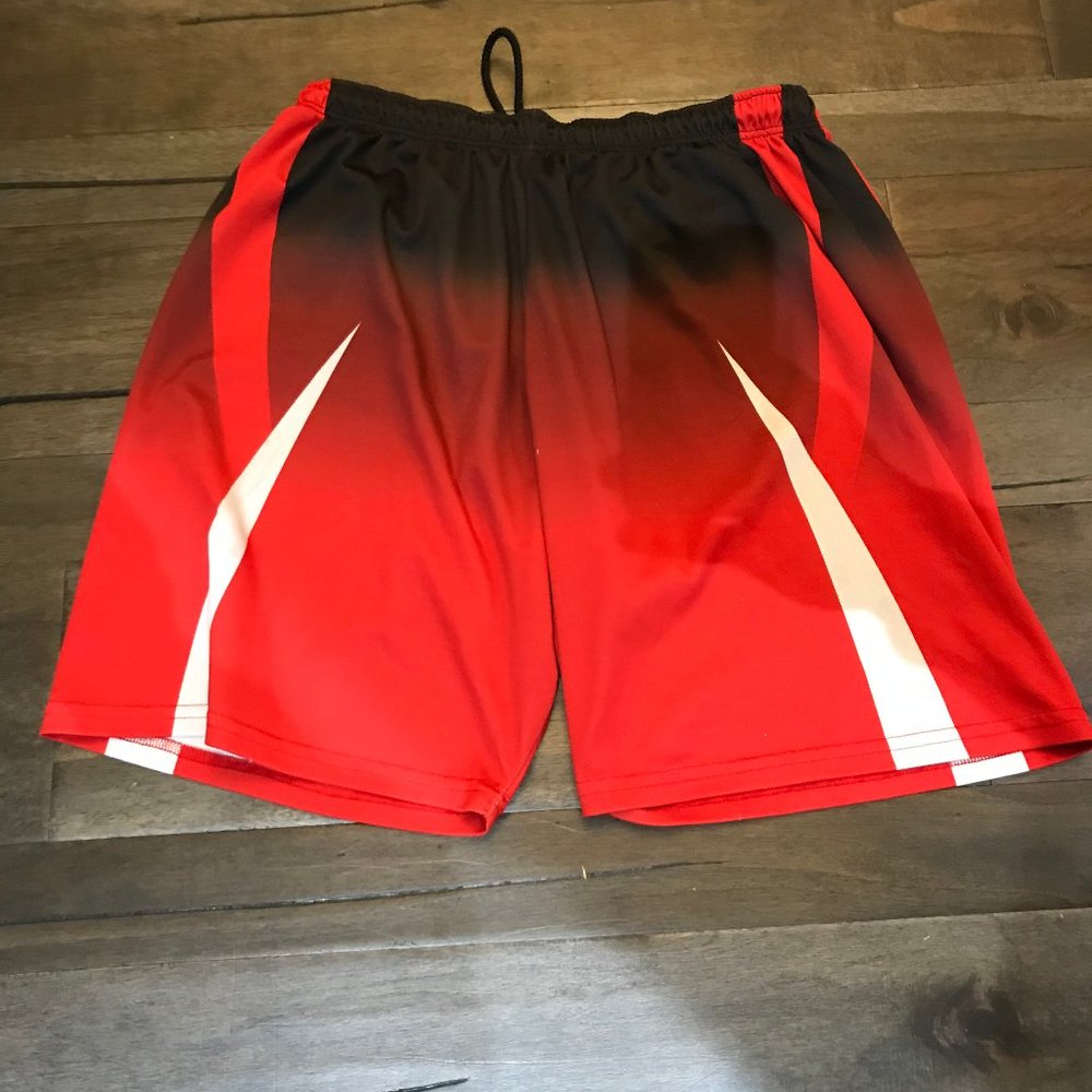 Red/White/Black Athletic Shorts (XL)
